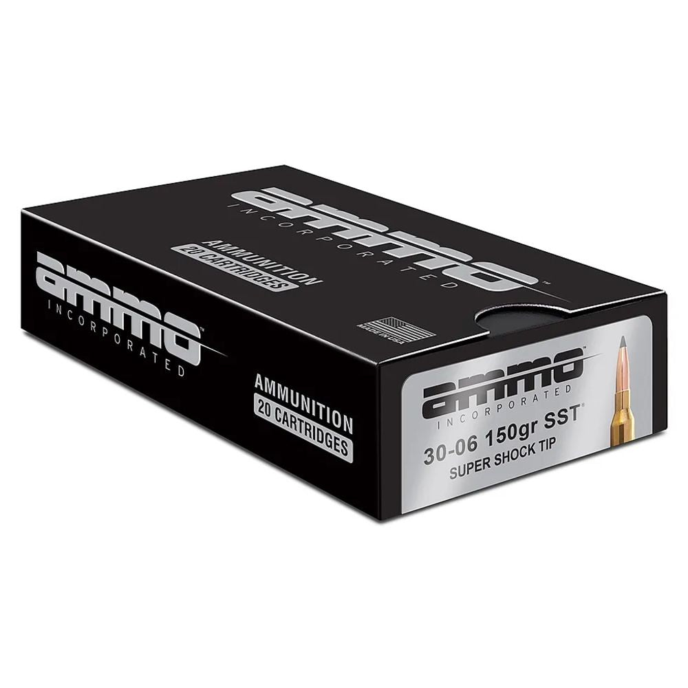 Ammo Inc .30-06 Springfield Rifle Ammo Signature Super Shock Tip PolyTip 150 grain 