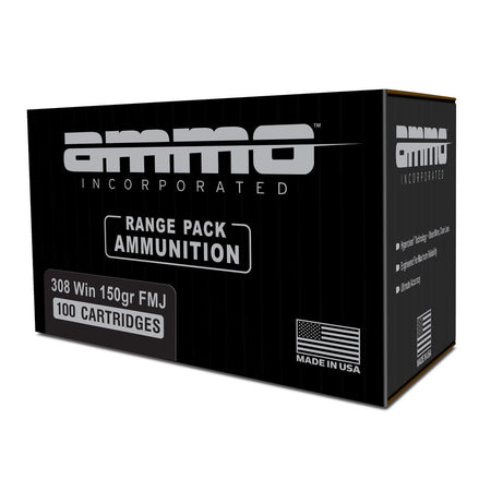 Ammo Inc .308 Win / 7.62x51mm Rifle Ammo Signature Full Metal Jacket FMJ 150 grain 