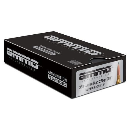Ammo Inc .338 Lapua Magnum Rifle Ammo Hunt Super Shock Tip PolyTip 225 grain 