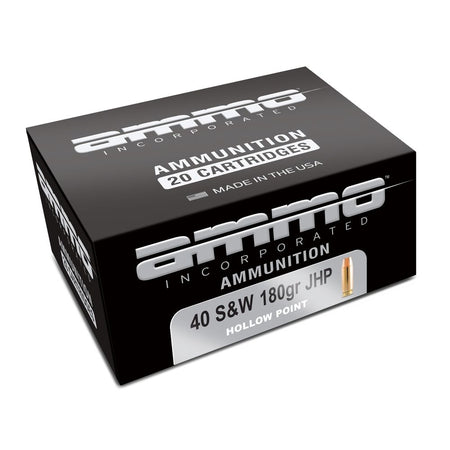Ammo Inc .40 S&W Handgun Ammo Signature Jacketed Hollow Point JHP 180 grain 