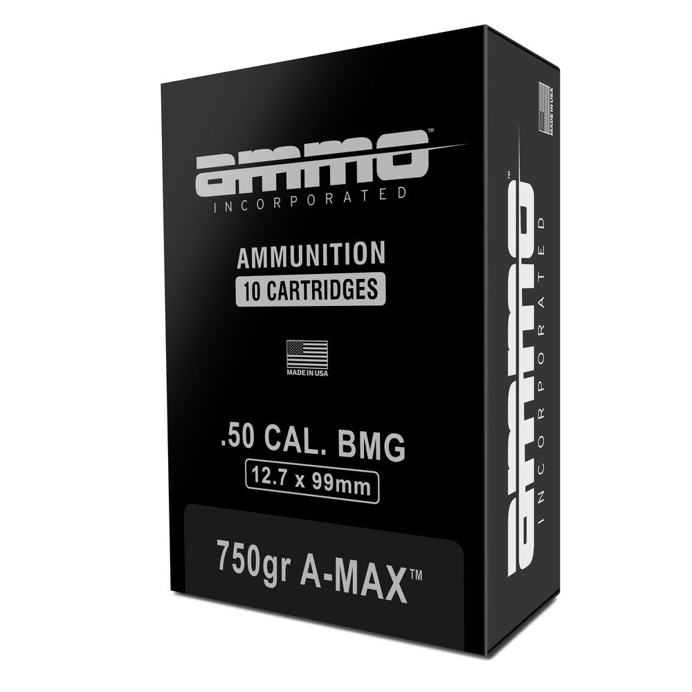 Ammo Inc .50 BMG Rifle Ammo Signature A-Max PolyTip 750 grain 