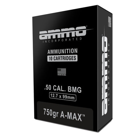 Ammo Inc .50 BMG Rifle Ammo Signature A-Max PolyTip 750 grain 