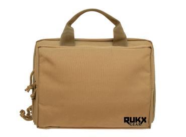 American Tactical RUKX Gear Double Pistol Case in Tan