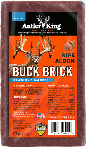Antler King Ripe Acorn 4# Buck Brick Deer Mineral Block