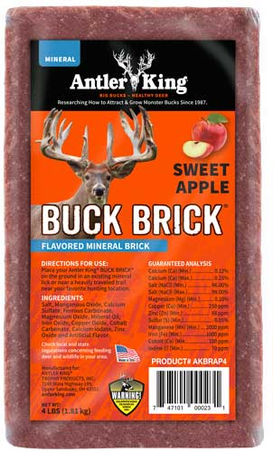 Antler King Sweet Apple 4# Buck Brick Deer Mineral Block