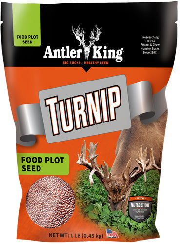 Antler King Turnips 1lb Annual Food Plot Seed - Approx. 1/5 Acre Coverage