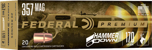 Federal .357 Magnum LG3571 Premium HammerDown Bonded Hollow Point 170 Grain