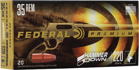 Federal .35 Remington LG35R1 Premium HammerDown Bonded Hollow Point 220 Grain