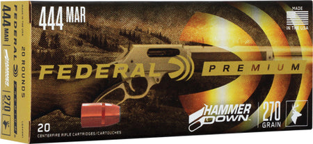 Federal .444 Marlin LG444M1 Premium HammerDown Bonded Hollow Point 270 Grain