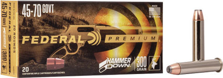 Federal .45-70 Government LG45701 Premium Hammer Down Bonded Soft Point 300 Grain
