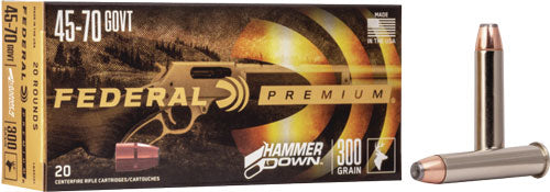 Federal .45-70 Government LG45701 Premium Hammer Down Bonded Soft Point 300 Grain