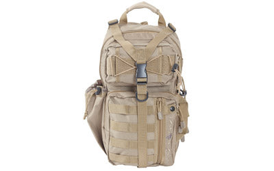 Allen Lite Force Tactical Sling Pack with Padded Adjustable Single Shoulder Strap, Hydration Ready, Tan