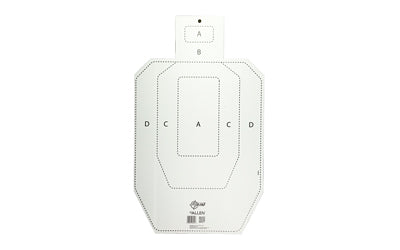 Allen Company EZ Aim Coroplast IPSC Target, 18"x30", Official Dimensions, White 15575