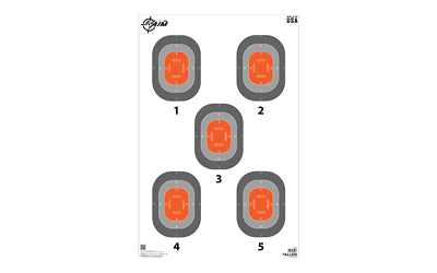 Allen Company EZ Aim 5-Spot Shooting Targets, 50 Count, 23"x35", Orange/Gray 15754