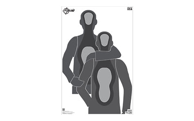 Allen Company EZ Aim Hostage Situation Shooting Targets, 50 Count, 23"x35", Gray 15772