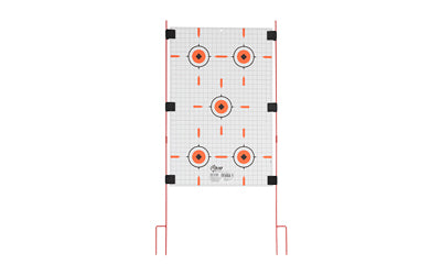 Allen Company Stow-N-Go 52" Steel Target Stakes, Orange, Includes 6 Snap-On Alligator Clips