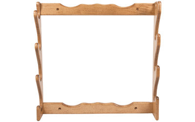 Allen Company Solid Wood 4-Gun Wall Rack, Natural Finish, Felt-Lined Notches