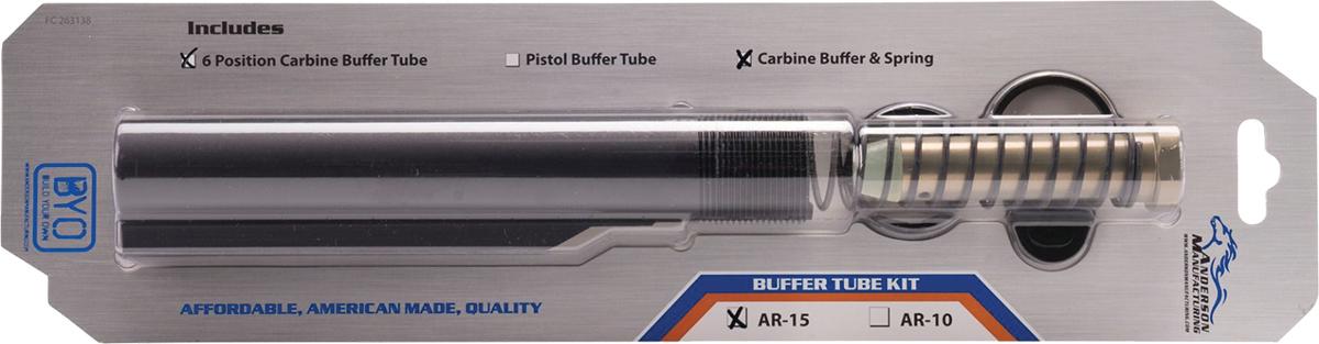 Mil Spec Buffer Tube Kit Carbine 6 Position Black