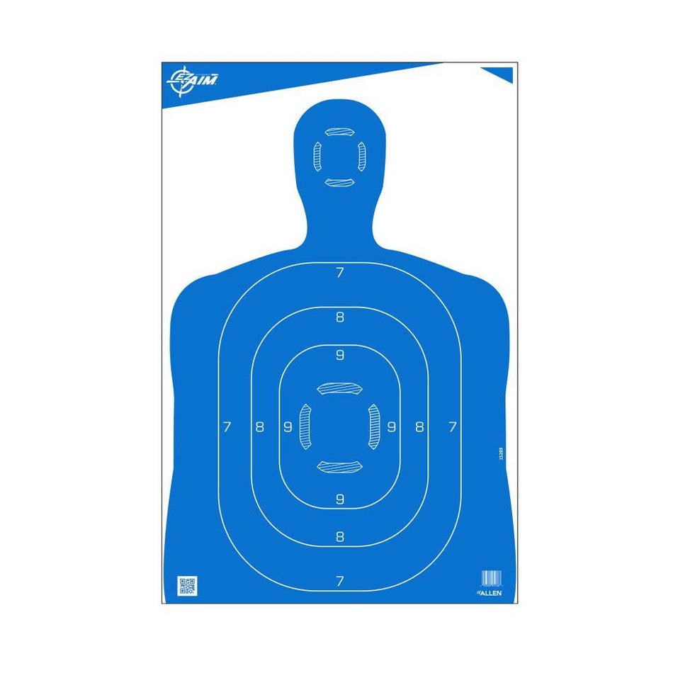 Allen EZ-Aim Blue Silhouette Paper Targets 23x35 Inch 100-Pack