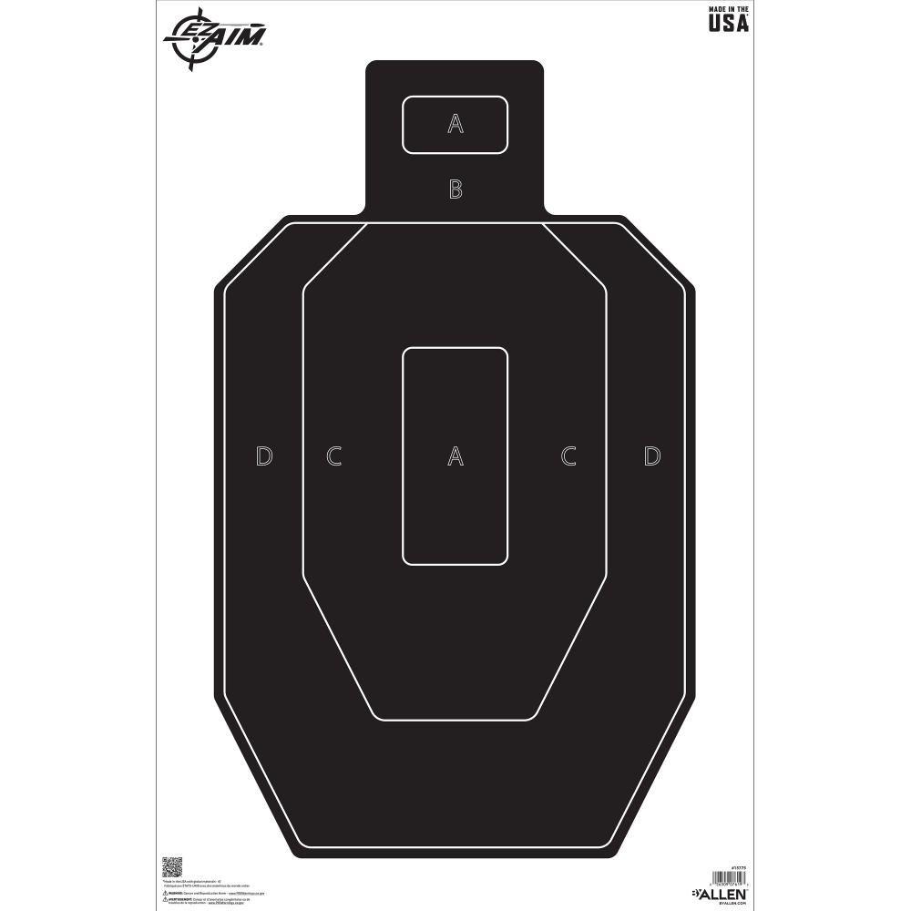 Allen EZ Aim IPSC Silhouette Target 23" x 35" Pack of 50