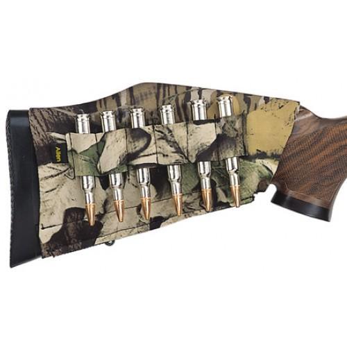 Allen Company Neoprene Buttstock Cartridge Holder Mossy Oak Camo Rifle