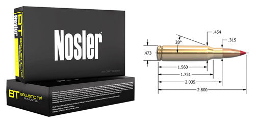 Nosler 7mm-08 Remington 40060 Ballistic Tip Spitzer Ballistic Tip 120 Grain