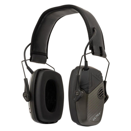 Allen ULTRX Stereo Electronic Hearing Protection Earmuffs 24dB Olive