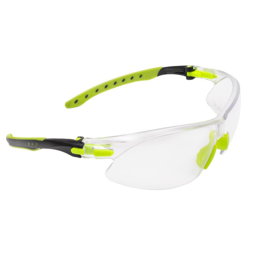 Allen ULTRX Keen Youth Shooting Safety Glasses Lime Green with Clear Lenses