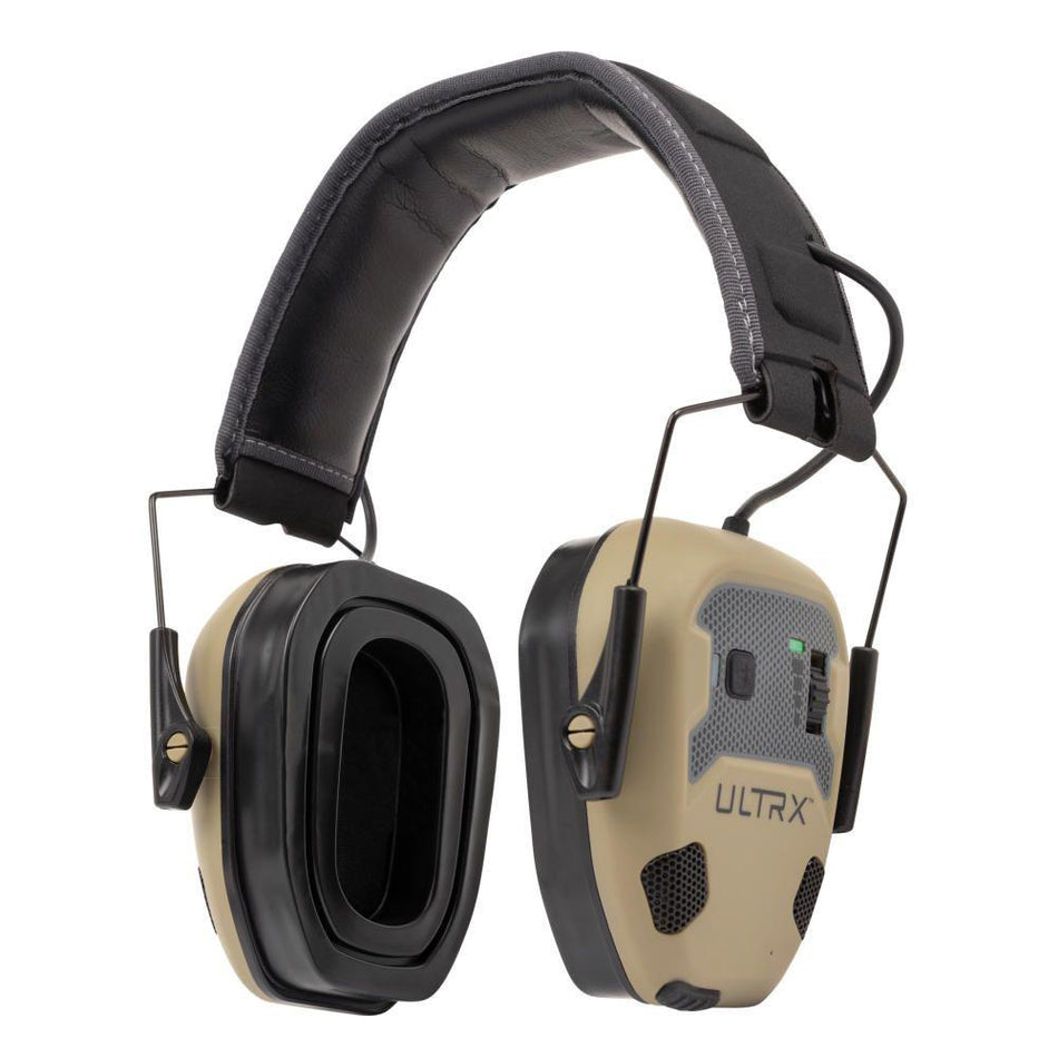 Allen ULTRX Bionic Fuse Electronic Hearing Protection Earmuffs FDE 22dB NRR