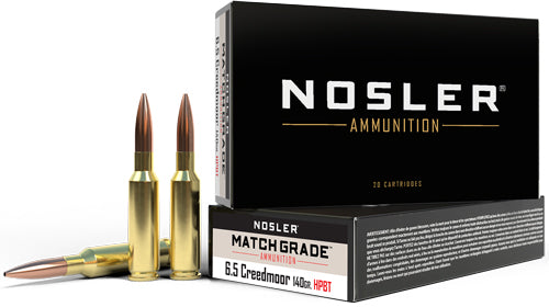 Nosler 6.5mm Creedmoor 43455 Match Custom Competition Hollow Point Boat Tail 140 Grain