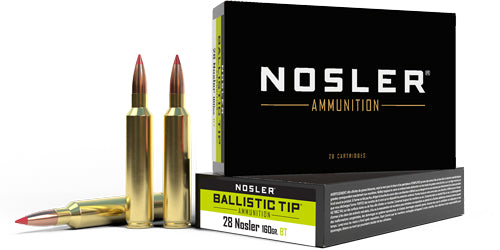 Nosler .28 Nosler 43463 Ballistic Tip Hunting Polymer Tip PT 160 Grain