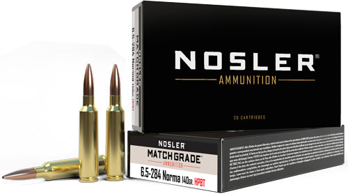 Nosler 6.5-284 Norma 44166 Custom Competition Match Grade Jacketed Hollow Point JHP 140 Grain