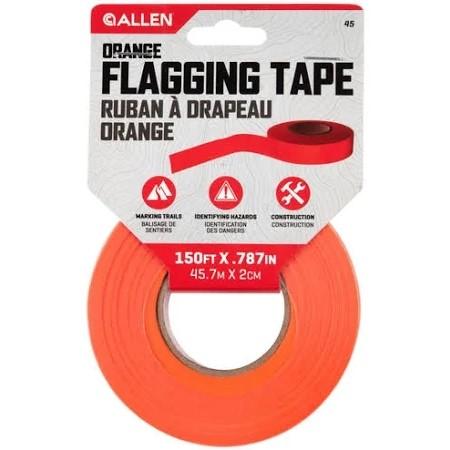 Allen Company Orange Flagging Tape 150-Foot Roll Trail Marking