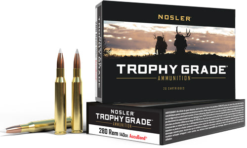 Nosler .280 Remington 48545 Trophy Grade Nosler AccuBond 140 Grain