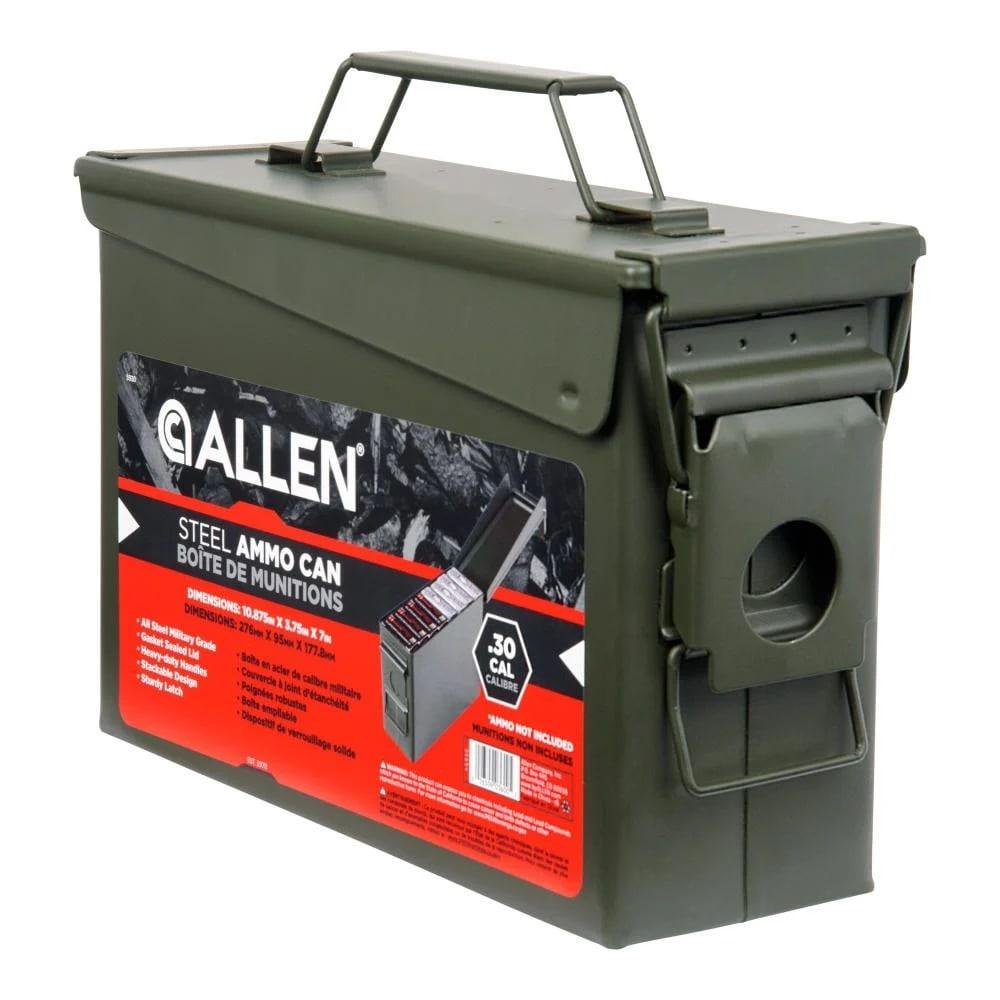 Allen Classic Steel .30 Cal Ammo Box OD Green