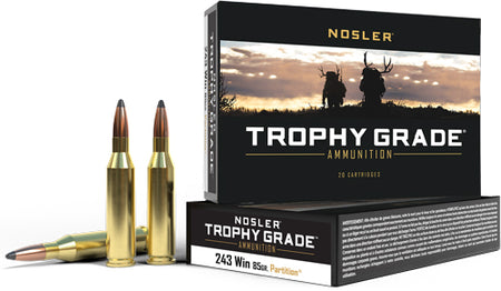 Nosler .243 Winchester 60002 Trophy Grade Nosler Spitzer Partition 85 Grain