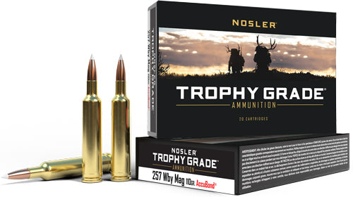 Nosler .257 Weatherby Mag 60012 Trophy Grade Nosler AccuBond 110 Grain