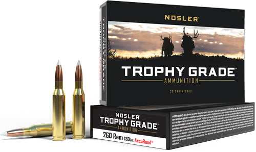 Nosler .260 Remington 60024 Trophy Grade Nosler AccuBond 130 Grain