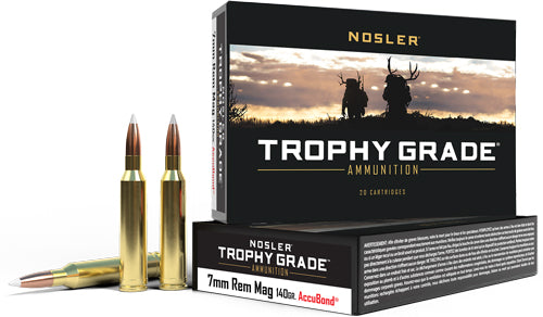 Nosler 7mm RUM 60033 Trophy Grade AccuBond Polymer Tip PT 140 Grain