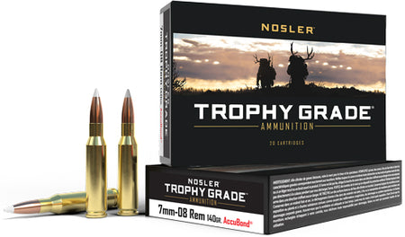Nosler 7mm-08 Remington 60042 Trophy Grade Nosler AccuBond 140 Grain