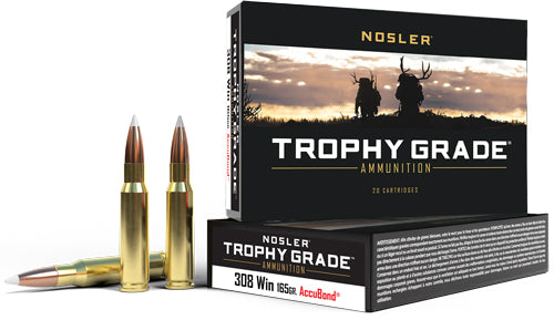 Nosler .308 Win / 7.62x51mm 60049 Trophy Grade Nosler AccuBond 165 Grain