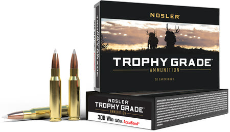 Nosler .308 Win / 7.62x51mm 60056 Trophy Grade Nosler AccuBond 150 Grain
