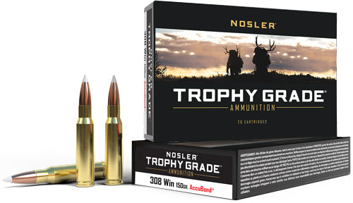 Nosler .308 Win / 7.62x51mm 60056 Trophy Grade Nosler AccuBond 150 Grain