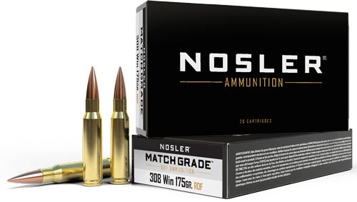 Nosler .308 Win / 7.62x51mm 60132 Match Grade RDF Hollow Point Boat Tail 175 Grain