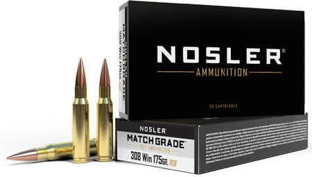 Nosler .308 Win / 7.62x51mm 60132 Match Grade RDF Hollow Point Boat Tail 175 Grain