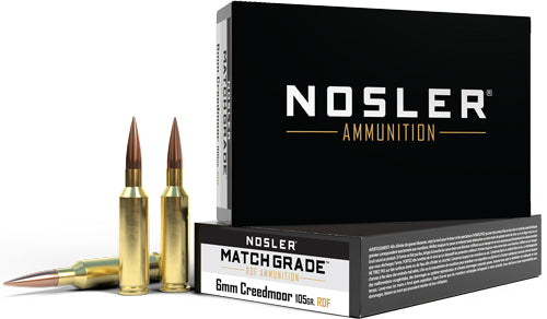Nosler 6mm Creedmoor 60135 Match Grade RDF Hollow Point Boat Tail 105 Grain
