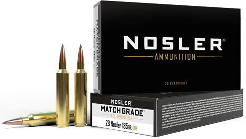Nosler .28 Nosler 60141 Match Grade RDF Hollow Point Boat Tail 185 Grain