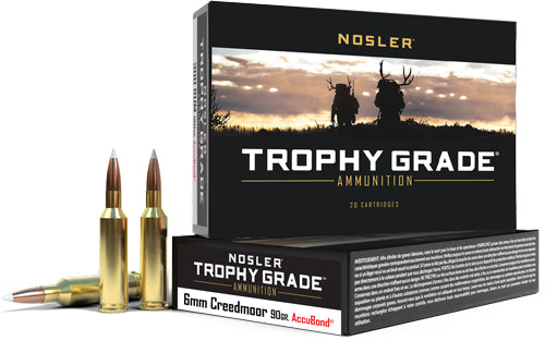 Nosler 6mm Creedmoor 60142 Trophy Grade AccuBond Polymer Tip PT 90 Grain