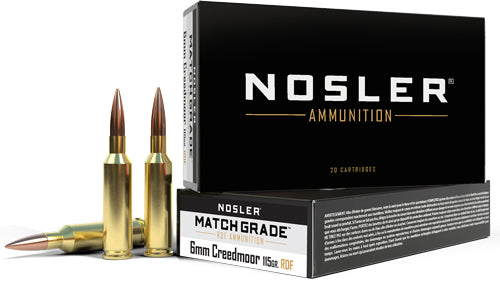 Nosler 6mm Creedmoor 60170 Match Grade RDF Jacketed Hollow Point JHP 115 Grain
