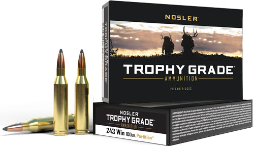 Nosler .243 Winchester 61046 Trophy Grade Partition Polymer Tip PT 100 Grain